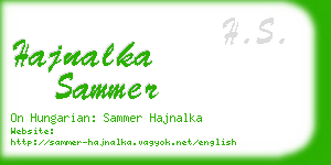 hajnalka sammer business card